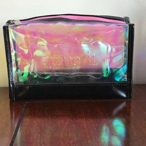 Benefit cosmetics holographic makeup bag